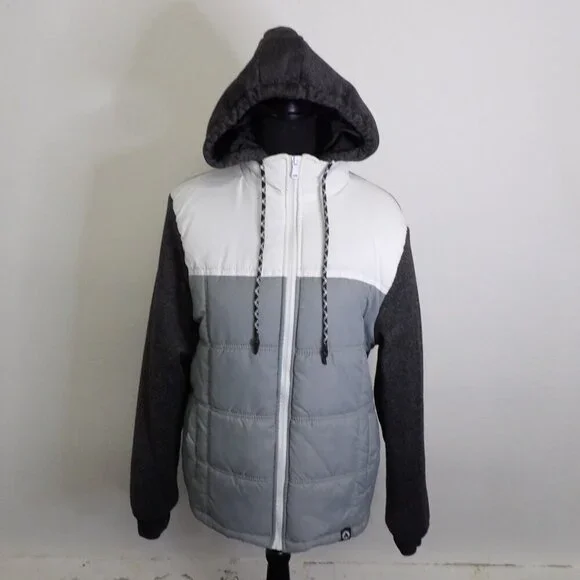 EUC Airwalk Jacket Unisex puffer with hood. Size M - Picture 1 of 16